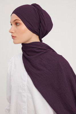 Afet - Mørke Lilla Comfort Hijab