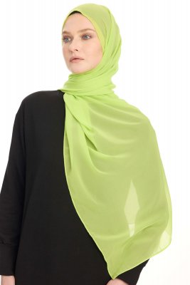 Chiffon Hijab - Lysegrøn