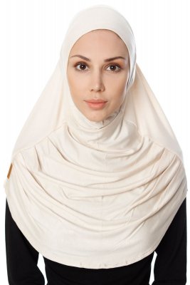 Ava - Lys Beige One-Piece Al Amira Hijab - Ecardin