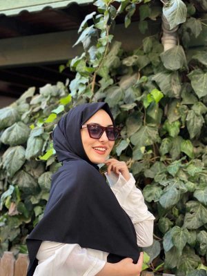 Djamila - Sort Bomuld Hijab - Mirach