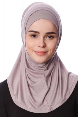 Nehir - Stengrå 2-Piece Al Amira Hijab
