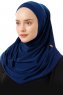 Esma - Lys Marine Blå Amira Hijab - Firdevs