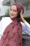 Beyza - Pink & Blå Mønstrede Hijab - Sal Evi