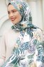 Ananas Mønstret Twill Hijab - Sal Evi