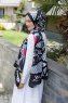 Memphis Mønstret Twill Hijab - Sal Evi