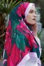 Rubin Mønstret Twill Hijab - Sal Evi