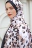 Leopard Mønstret Twill Hijab - Sal Evi