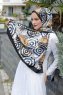 Palme Mønstret Twill Hijab - Sal Evi