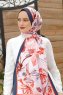 Honeysuckle Mønstret Twill Hijab - Sal Evi