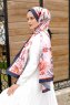 Honeysuckle Mønstret Twill Hijab - Sal Evi