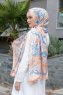 Tropic Mønstret Twill Hijab - Sal Evi
