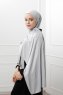 Sibel - Silver Jersey Hijab