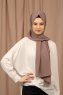 Yildiz - Taupe Crepe Chiffon Hijab