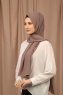 Yildiz - Taupe Crepe Chiffon Hijab