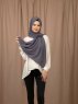 Yildiz - Anthracite Crepe Chiffon Hijab