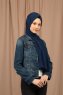 Yildiz - Marine Blå Crepe Chiffon Hijab