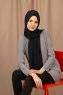 Yildiz - Mørk Marine Blå Crepe Chiffon Hijab