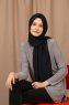 Yildiz - Mørk Marine Blå Crepe Chiffon Hijab