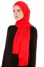 Melek - Rød Premium Jersey Hijab - Ecardin