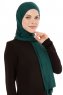 Melek - Mørkegrøn Premium Jersey Hijab - Ecardin
