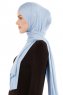 Melek - Lyseblå Premium Jersey Hijab - Ecardin