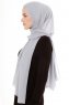 Derya - Lysegrå Praktisk Chiffon Hijab