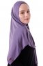 Hanfendy - Mørke Lilla Praktisk One Piece Hijab