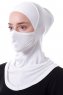 Damla - Creme Ninja Hijab Mask Amta