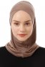 Babe Cross - Mørk Taupe One-Piece Al Amira Hijab
