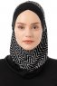 Silva Cross - Sort & Hvid One-Piece Al Amira Hijab