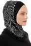 Silva Cross - Sort & Hvid One-Piece Al Amira Hijab