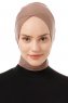 Elnara - Mørk Taupe Cross Hijab Amta