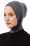 Elnara - Mørkegrå Plain Hijab Amta