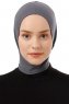 Elnara - Mørkegrå Plain Hijab Amta