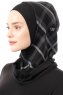 Ekose Plain - Sort & Lysegrå One-Piece Al Amira Hijab