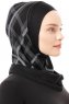 Ekose Plain - Sort & Lysegrå One-Piece Al Amira Hijab