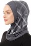 Ekose Plain - Mørkegrå One-Piece Al Amira Hijab
