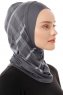 Ekose Plain - Mørkegrå One-Piece Al Amira Hijab
