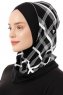 Ekose Cross - Sort & Hvid One-Piece Al Amira Hijab