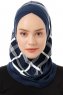 Ekose Cross - Marine Blå One-Piece Al Amira Hijab