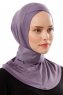 Ceren - Mørke Lilla Praktisk Viskos Hijab