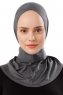 Ceren - Mørkegrå Praktisk Viskos Hijab