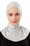 Ceren - Lysegrå Praktisk Viskos Hijab