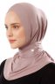 Ceren - Stengrå Praktisk Viskos Hijab