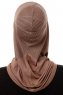 W indPlain - Mørk Taupe One-Piece Al Amira Hijab