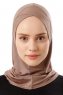 Logo Cross - Mørk Taupe One-Piece Al Amira Hijab