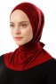 Sportif Plain - Bordeaux Praktisk Viskos Hijab