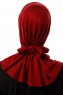 Sportif Plain - Bordeaux Praktisk Viskos Hijab
