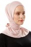 Sportif Plain - Gammelrosa Praktisk Viskos Hijab