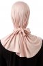 Sportif Plain - Gammelrosa Praktisk Viskos Hijab
